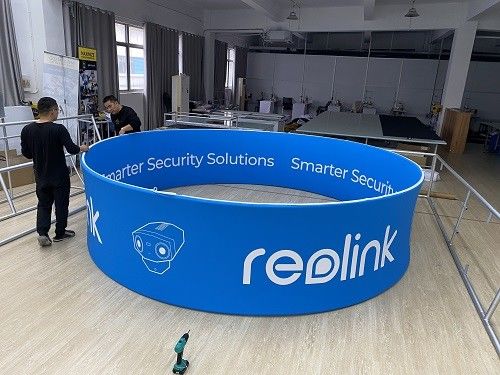 4FT X 1FT σκάουν επάνω έκθεσης ανώτατο κρεμώντας σημάδι ζωγραφικής υφάσματος επίδειξης το ενιαίο πλαισιωμένο