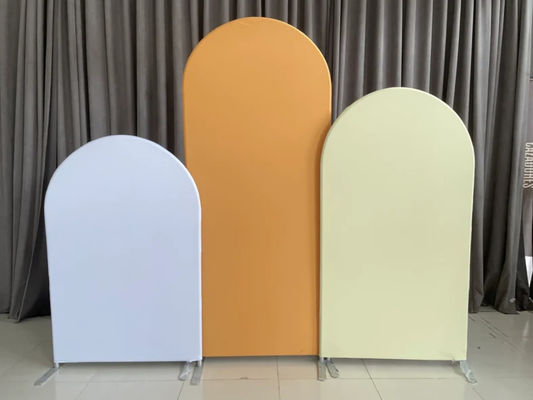 Ρόδινα εξατομικευμένα γαμήλια σκηνικά PVC γύρω από το σκηνικό υπόβαθρο κόμματος αψίδων πλαισίων
