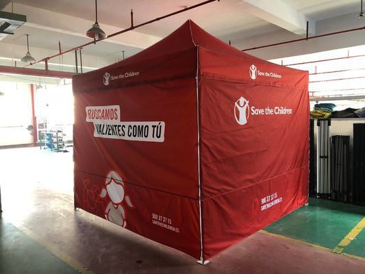 σκηνή σκιάς 2.5X2.5m η 8X8FT τετραγωνική στεγανοποιεί την υπαίθρια εμπορική έκθεση θόλων 10 X 20